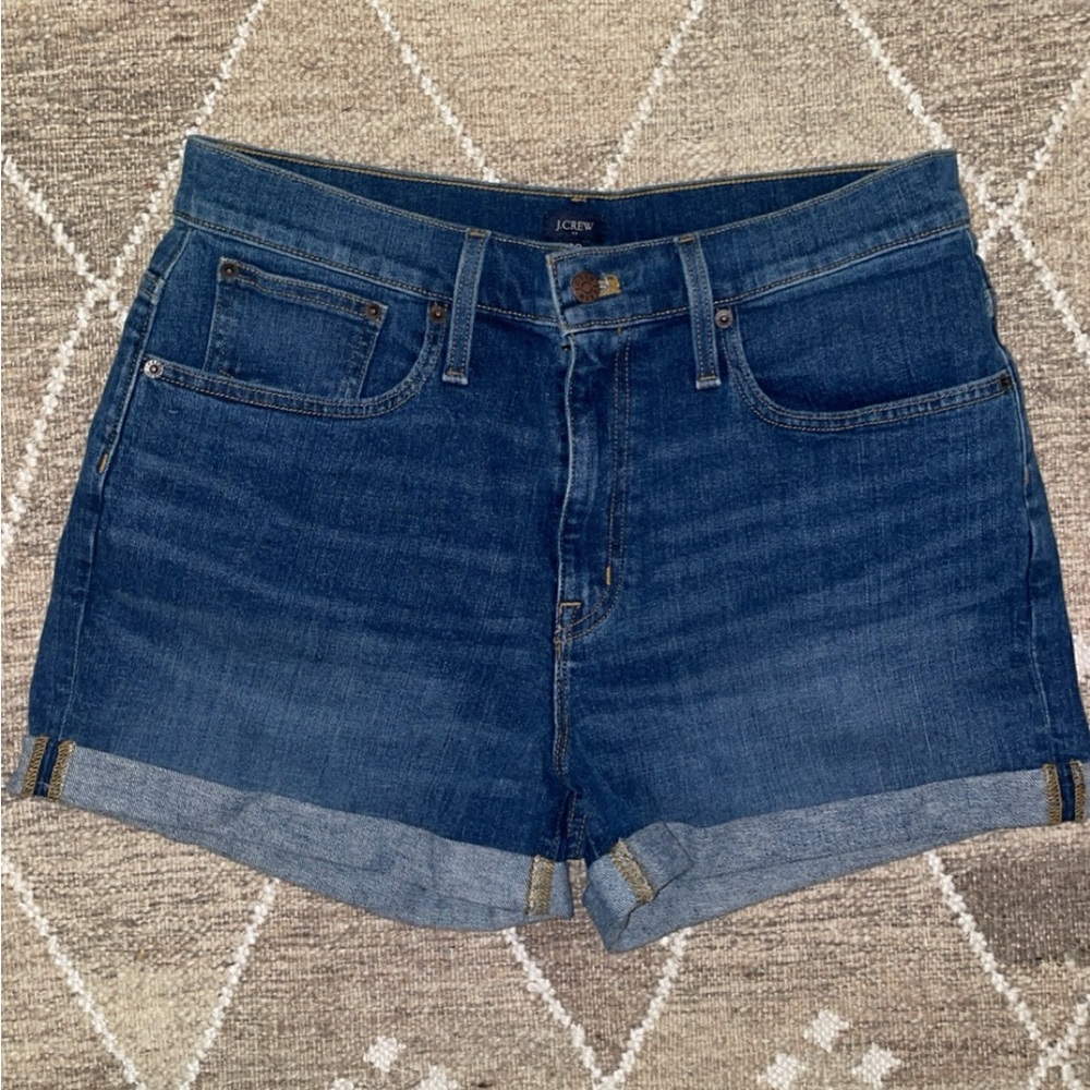 J.Crew Classic denim short in dark Pacific blue wash